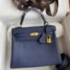 Kelly_25_Togo_Craftsmanship-Dark Blue Bag