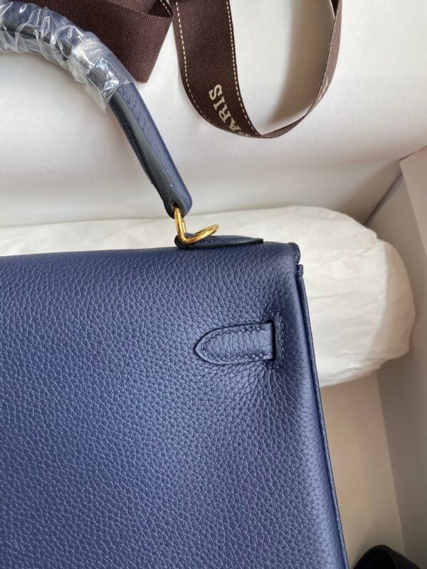 Kelly_25_Togo_Craftsmanship-Dark Blue Bag