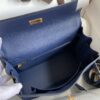 Kelly_25_Togo_Craftsmanship-Dark Blue Bag
