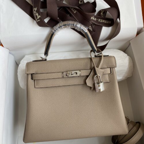 Kelly_25_Togo_Craftsmanship-Beige Bag