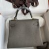 Kelly_25_Togo_Craftsmanship-Dark Grey Bag