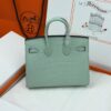Birkin_20_Matte_Alligator_Craftsmanship-Mint Green Crocodile Bag