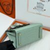 Birkin_20_Matte_Alligator_Craftsmanship-Mint Green Crocodile Bag